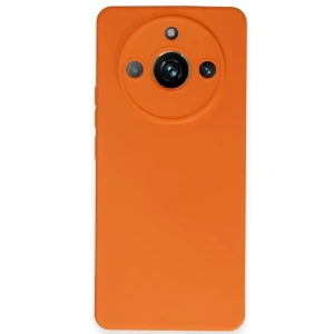 USLUCAN ALIŞVERİŞ Realme 11 Pro Kılıf Nano içi Kadife Silikon - Turuncu