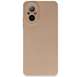 USLUCAN ALIŞVERİŞ Realme 12 Lite Kılıf Nano içi Kadife Silikon - Pudra