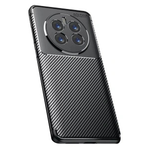 USLUCAN ALIŞVERİŞ Realme 12 Pro Plus Kılıf Auto Focus Karbon Kapak - Siyah