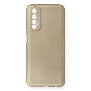 USLUCAN ALIŞVERİŞ Realme 7 Kılıf First Silikon - Gold