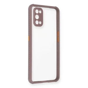 USLUCAN ALIŞVERİŞ Realme 7 Pro Kılıf Miami Şeffaf Silikon - Açık Mor