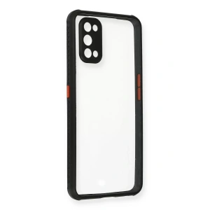 USLUCAN ALIŞVERİŞ Realme 7 Pro Kılıf Miami Şeffaf Silikon - Siyah