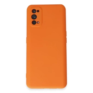 USLUCAN ALIŞVERİŞ Realme 7 Pro Kılıf Nano içi Kadife Silikon - Turuncu
