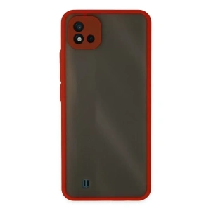 USLUCAN ALIŞVERİŞ Realme C11 2021 Kılıf Montreal Silikon Kapak - Kırmızı