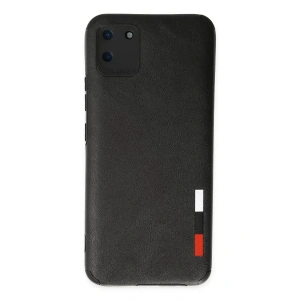 USLUCAN ALIŞVERİŞ Realme C11 Kılıf Loop Deri Silikon - Siyah