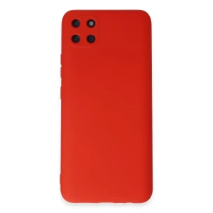 USLUCAN ALIŞVERİŞ Realme C11 Kılıf Nano içi Kadife Silikon - Kırmızı