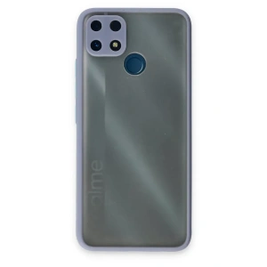 USLUCAN ALIŞVERİŞ Realme C25 Kılıf Montreal Silikon Kapak - Gri