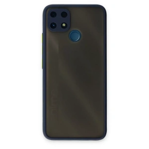 USLUCAN ALIŞVERİŞ Realme C25 Kılıf Montreal Silikon Kapak - Lacivert