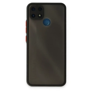 USLUCAN ALIŞVERİŞ Realme C25 Kılıf Montreal Silikon Kapak - Siyah
