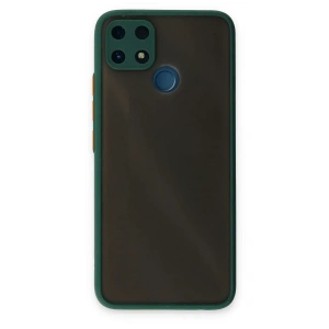 USLUCAN ALIŞVERİŞ Realme C25 Kılıf Montreal Silikon Kapak - Yeşil
