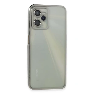 USLUCAN ALIŞVERİŞ Realme C35 Kılıf Lensli Silikon - Gümüş