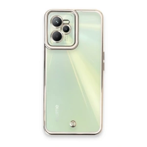 USLUCAN ALIŞVERİŞ Realme C35 Kılıf Liva Lens Silikon - Beyaz