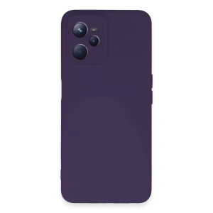 USLUCAN ALIŞVERİŞ Realme C35 Kılıf Nano içi Kadife Silikon - Mor