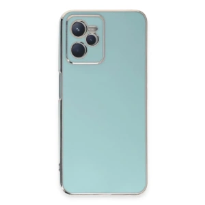 USLUCAN ALIŞVERİŞ Realme C35 Kılıf Volet Silikon - Açık Yeşil
