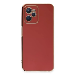 USLUCAN ALIŞVERİŞ Realme C35 Kılıf Volet Silikon - Kırmızı