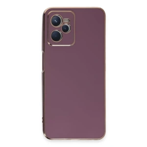 USLUCAN ALIŞVERİŞ Realme C35 Kılıf Volet Silikon - Mor