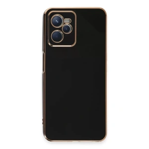 USLUCAN ALIŞVERİŞ Realme C35 Kılıf Volet Silikon - Siyah