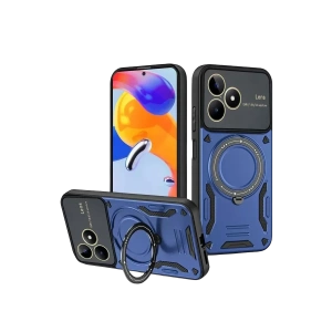 USLUCAN ALIŞVERİŞ Realme C53 Kılıf Joy Lens Standlı Kapak - Lacivert