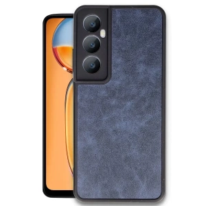 USLUCAN ALIŞVERİŞ Realme C65 Kılıf Aras Deri Kapak - Lacivert