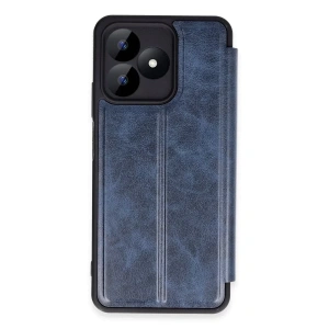USLUCAN ALIŞVERİŞ Realme Note 50 4G Kılıf Flip Cover - Lacivert