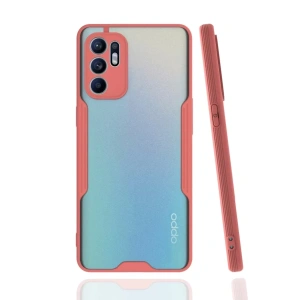 USLUCAN ALIŞVERİŞ Reno 6 Kılıf Platin Silikon - Pembe