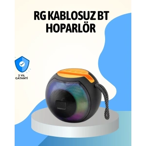USLUCAN ALIŞVERİŞ RGB Led Işıklı Güçlü Baslı Kablosuz Hoparlör