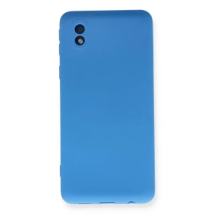 USLUCAN ALIŞVERİŞ Samsung Galaxy A01 Core Kılıf Nano içi Kadife Silikon - Mavi