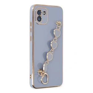 USLUCAN ALIŞVERİŞ Samsung Galaxy A03 Kılıf Esila Silikon - Gri