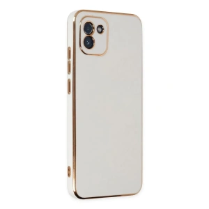 USLUCAN ALIŞVERİŞ Samsung Galaxy A03 Kılıf Volet Silikon - Beyaz
