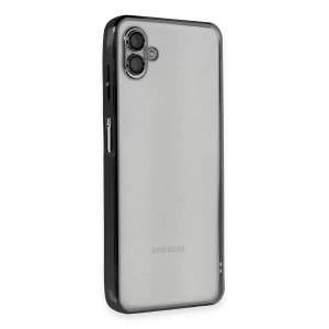 USLUCAN ALIŞVERİŞ Samsung Galaxy A04 Kılıf Lensli Silikon - Siyah