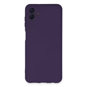 USLUCAN ALIŞVERİŞ Samsung Galaxy A04E Kılıf Nano içi Kadife Silikon - Mor
