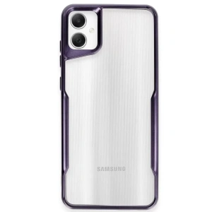 USLUCAN ALIŞVERİŞ Samsung Galaxy A05 Kılıf Boyi Silikon Kapak - Derin Mor