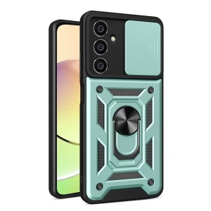 USLUCAN ALIŞVERİŞ Samsung Galaxy A05 Kılıf Pars Lens Yüzüklü Silikon - Yeşil