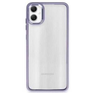 USLUCAN ALIŞVERİŞ Samsung Galaxy A05 Kılıf Power Silikon - Lila