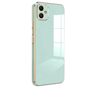 USLUCAN ALIŞVERİŞ Samsung Galaxy A05 Kılıf Volet Silikon - Açık Yeşil
