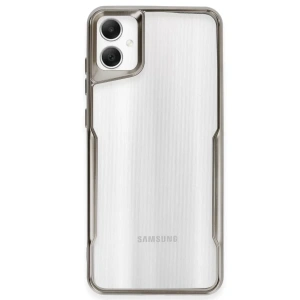 USLUCAN ALIŞVERİŞ Samsung Galaxy A06 Kılıf Boyi Silikon Kapak - Titan Gri