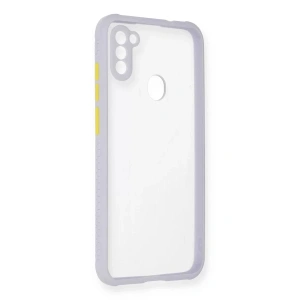 USLUCAN ALIŞVERİŞ Samsung Galaxy A11 Kılıf Miami Şeffaf Silikon - Lila