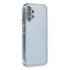 USLUCAN ALIŞVERİŞ Samsung Galaxy A13 4G Kılıf Lensli Silikon - Açık Mavi