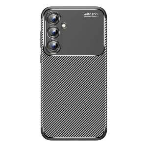 USLUCAN ALIŞVERİŞ Samsung Galaxy A15 4G Kılıf Auto Focus Karbon Kapak - Siyah