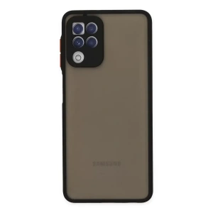 USLUCAN ALIŞVERİŞ Samsung Galaxy A22 Kılıf Montreal Silikon Kapak - Siyah