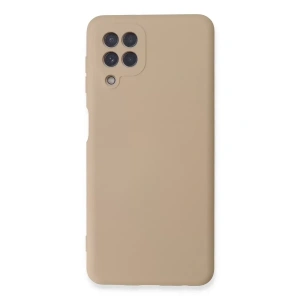 USLUCAN ALIŞVERİŞ Samsung Galaxy A22 Kılıf Nano içi Kadife Silikon - Pudra