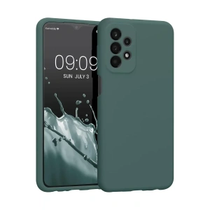 USLUCAN ALIŞVERİŞ Samsung Galaxy A23 4G Kılıf First Silikon - Koyu Yeşil