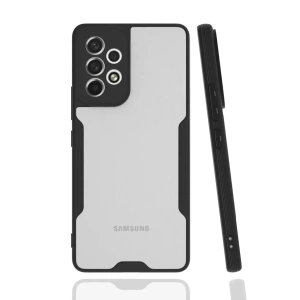 USLUCAN ALIŞVERİŞ Samsung Galaxy A53 5G Kılıf Platin Silikon - Siyah