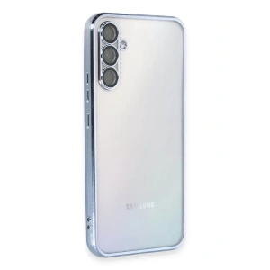 USLUCAN ALIŞVERİŞ Samsung Galaxy A54 5G Kılıf Lensli Silikon - Açık Mavi