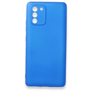 USLUCAN ALIŞVERİŞ Samsung Galaxy A91 / S10 Lite Kılıf First Silikon - Mavi