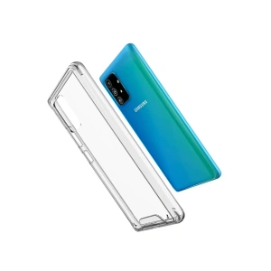 USLUCAN ALIŞVERİŞ Samsung Galaxy A91 / S10 Lite Kılıf Lüx Şeffaf Silikon