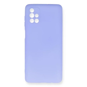 USLUCAN ALIŞVERİŞ Samsung Galaxy M51 Kılıf First Silikon - Lila