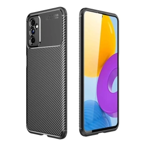 USLUCAN ALIŞVERİŞ Samsung Galaxy M52 5G Kılıf Auto Focus Karbon Kapak - Siyah