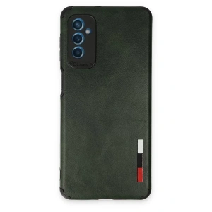 USLUCAN ALIŞVERİŞ Samsung Galaxy M52 5G Kılıf Loop Deri Silikon - Yeşil