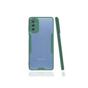 USLUCAN ALIŞVERİŞ Samsung Galaxy M52 5G Kılıf Platin Silikon - Yeşil